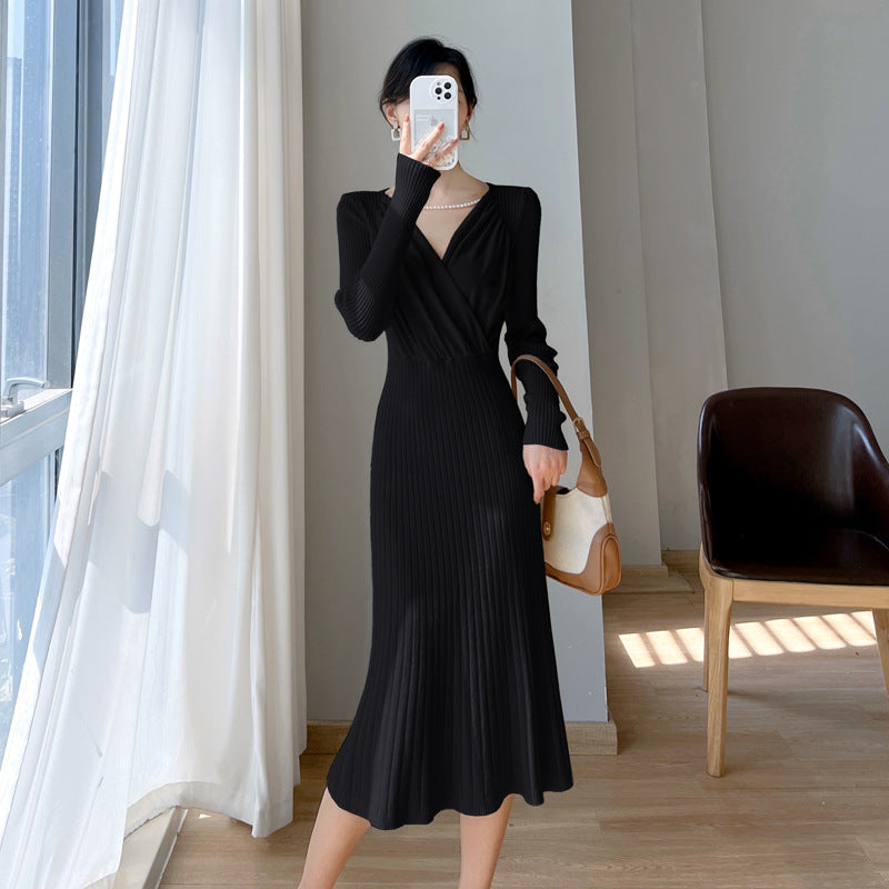 Women's Fashion Vintage Knitted Dress