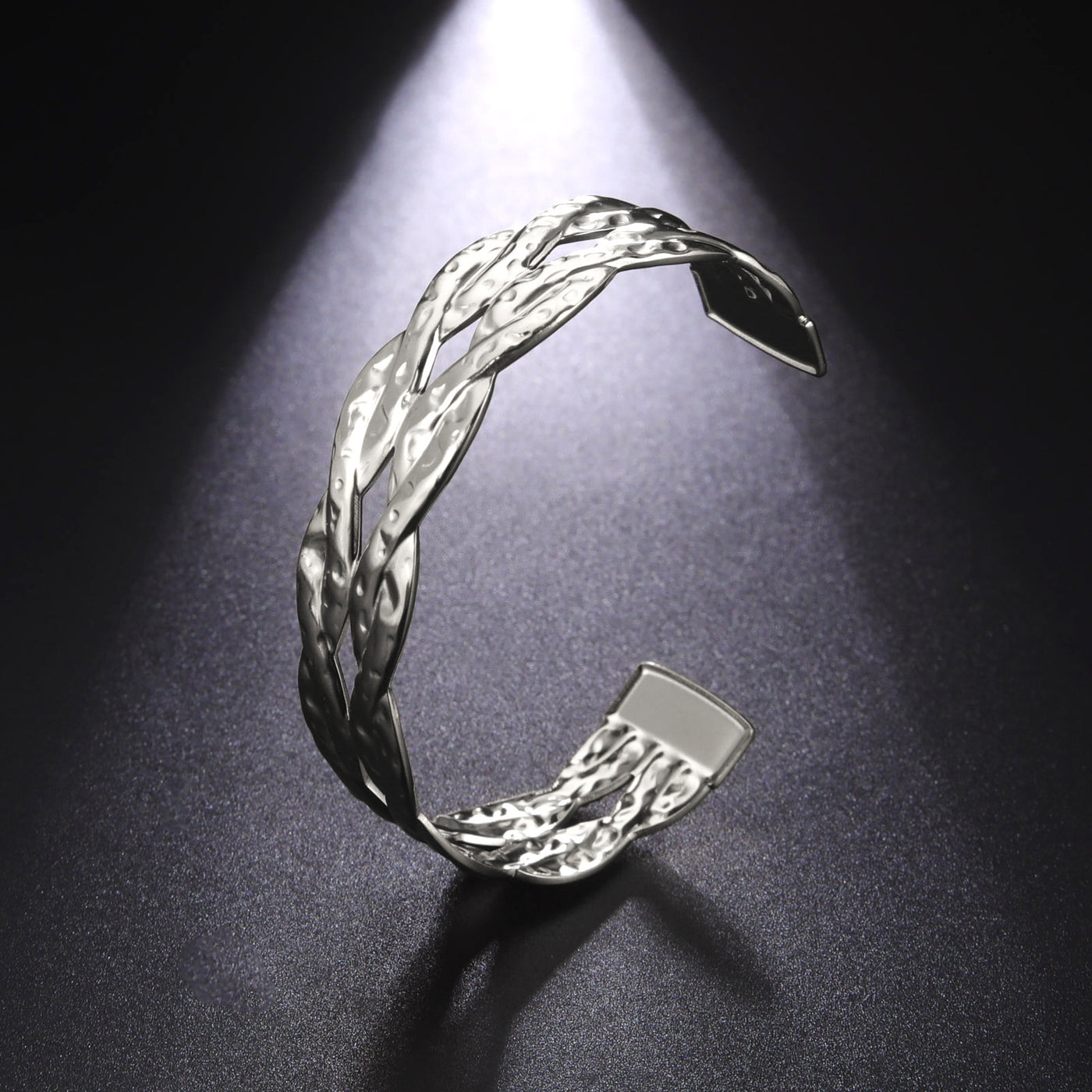 Fashion Double Twist Open Luxury With Fashion Bracelet