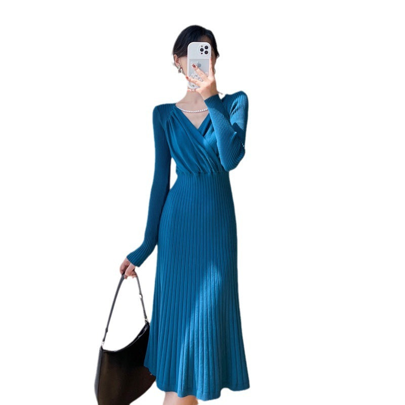 Women's Fashion Vintage Knitted Dress