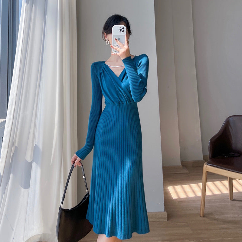 Women's Fashion Vintage Knitted Dress