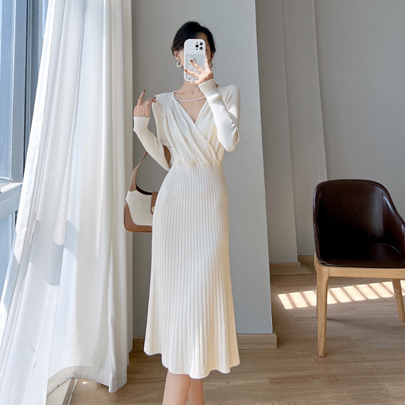 Women's Fashion Vintage Knitted Dress