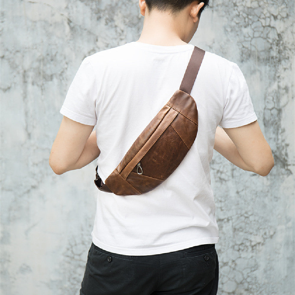 Vintage Fashion Cowhide Messenger Bag